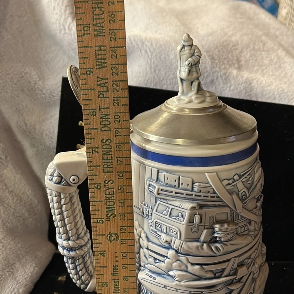 AVON -1997-Vintage Tribute to Rescue Workers Stein made in Brazil #22449